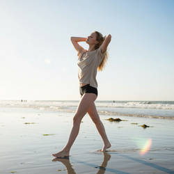 AI Fashion - Tee and Black Swim Briefs