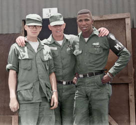 Pleiku Vietnam 1965-1966 Colorized