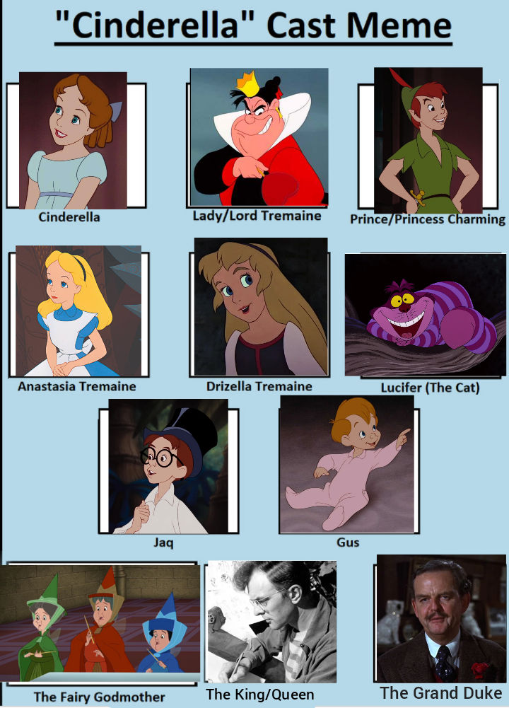 Cinderella Cast Meme (Alternative Version) by GabumonLispector2241 on ...