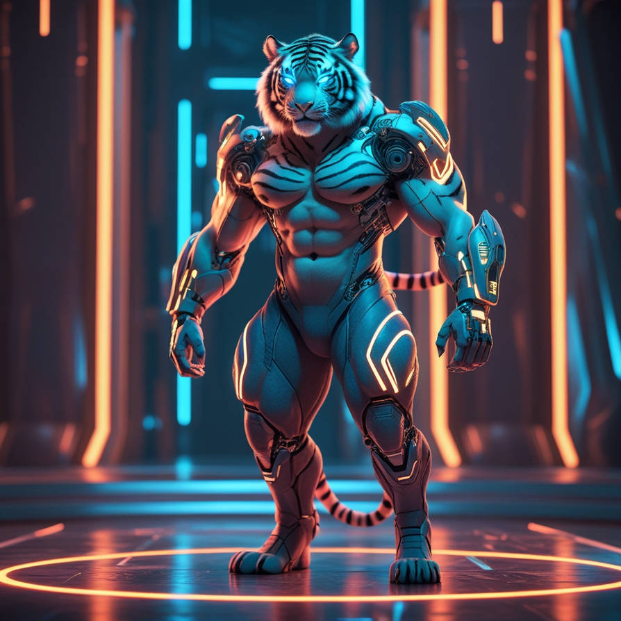 Humantaurian humanoid tiger by touhidul63 on DeviantArt