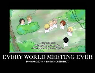 The summary of every world meeting in Hetalia