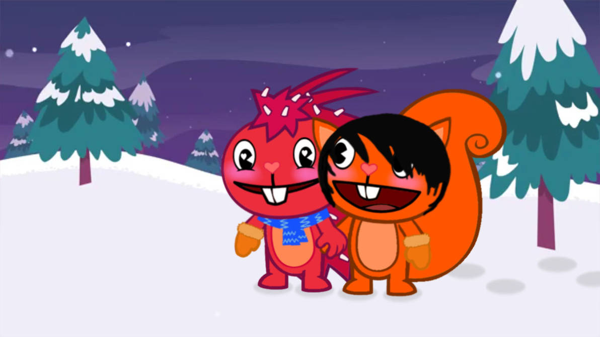 Flaky and Alex in the Snow by Alex-HTF on DeviantArt
