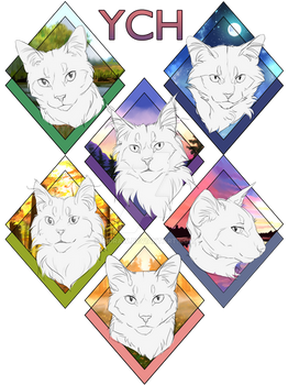 Cat YCH Headshots - Covens Set (OPEN)