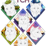 Cat YCH Headshots - Covens Set (OPEN)