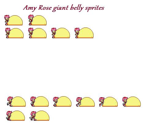 Amy Sprite Sheet by ZMK30 on DeviantArt