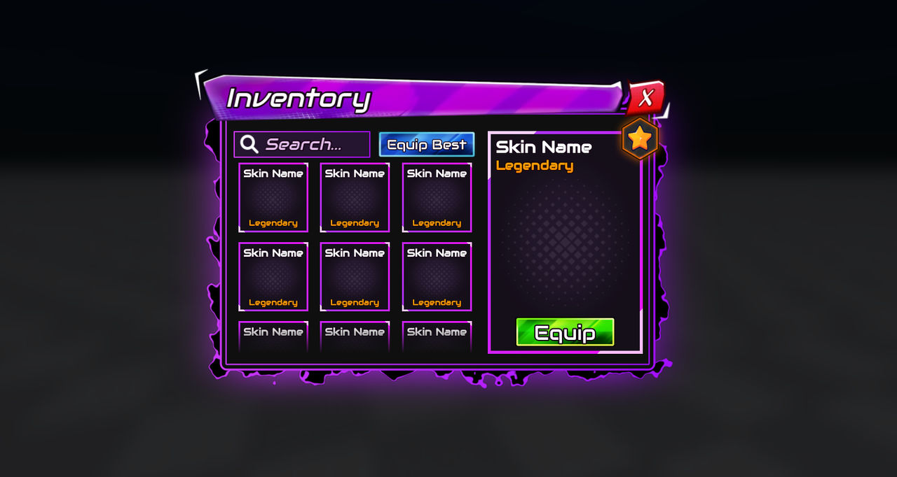Animo Inventory Inventory UI (Anime) by ItzBobi on DeviantArt