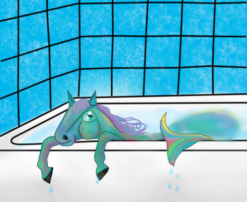 hippocampus wet in the tub