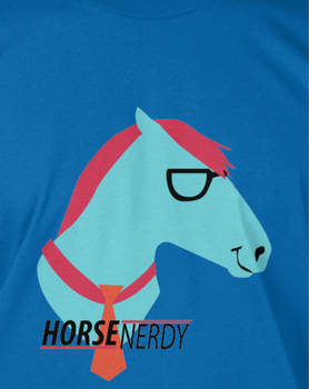 Horse Nerdy Logo T-shirt