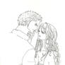 zoro and nami 2Y:lineart