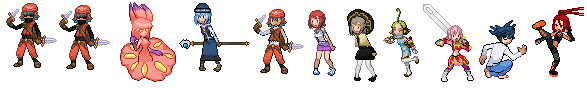 Random anime game sprits