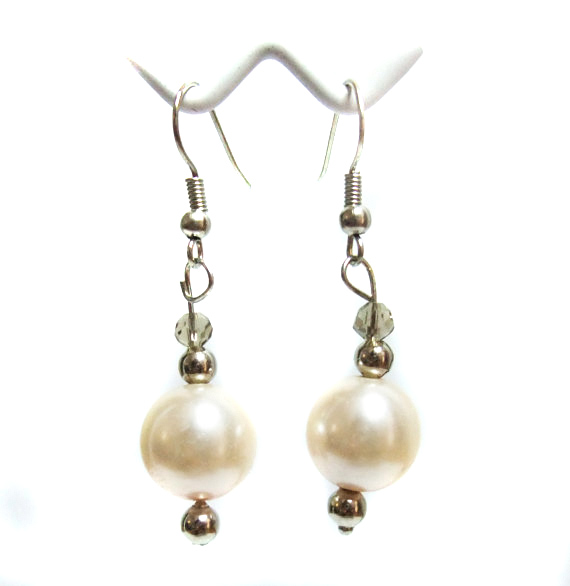 Faux Pearl Dangle Earrings