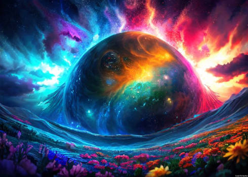 Rising Planet from the etheric Flow