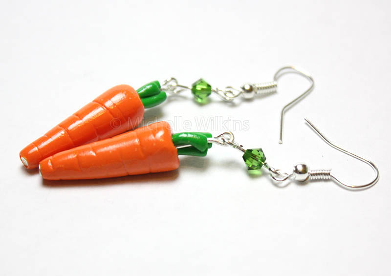Carrot earrings v.2