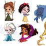 Chibi Disney Girls