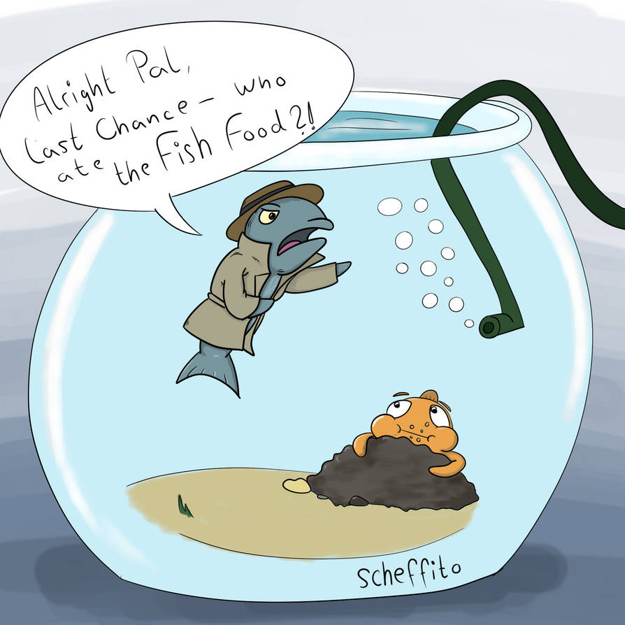 Disable Fish Comic The Fish Detective and the Missing Fish Food by scheffito on DeviantArt