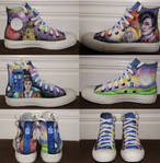 'Doctor Who' painted shoes