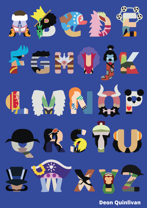 One Piece Alphabet by DeonQuinlivan on DeviantArt