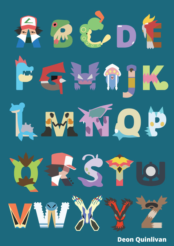 Pokemon Alphabet by DeonQuinlivan on DeviantArt
