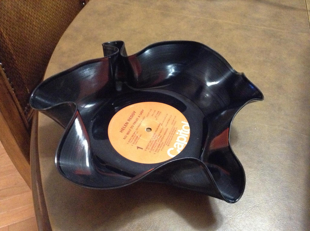 Vinyl bowl.