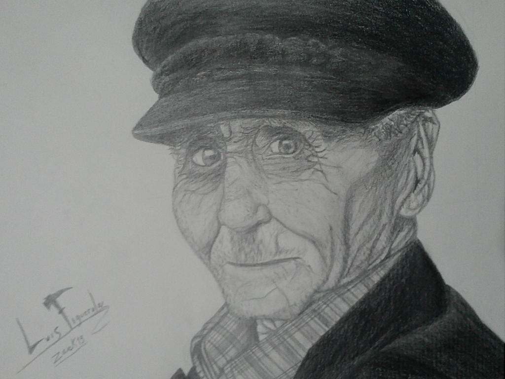 old man on graphite