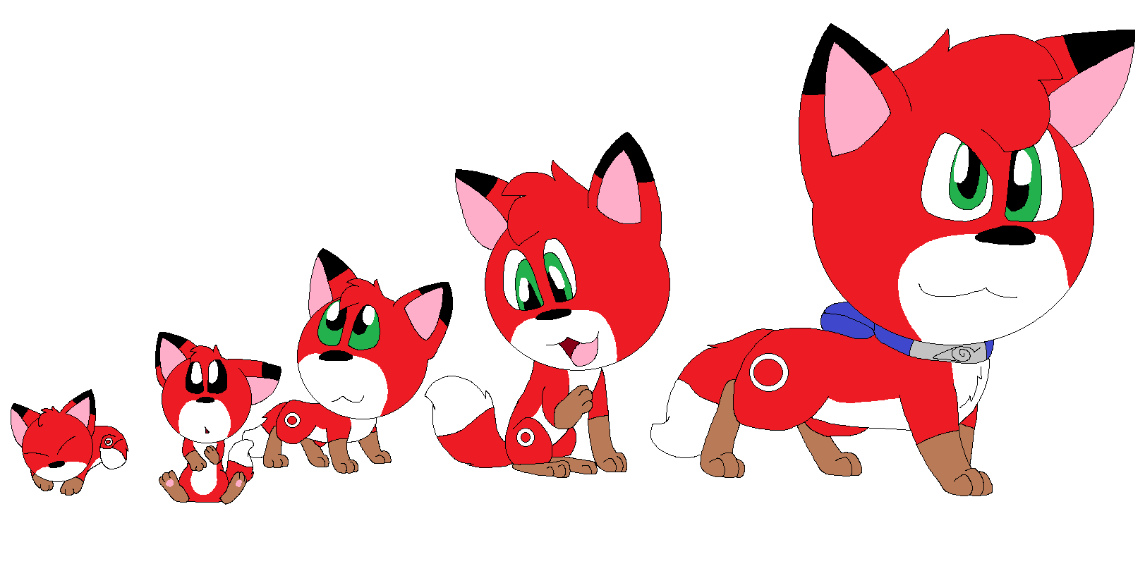 Baby fox to Grow up fox by LadyFeliz on DeviantArt