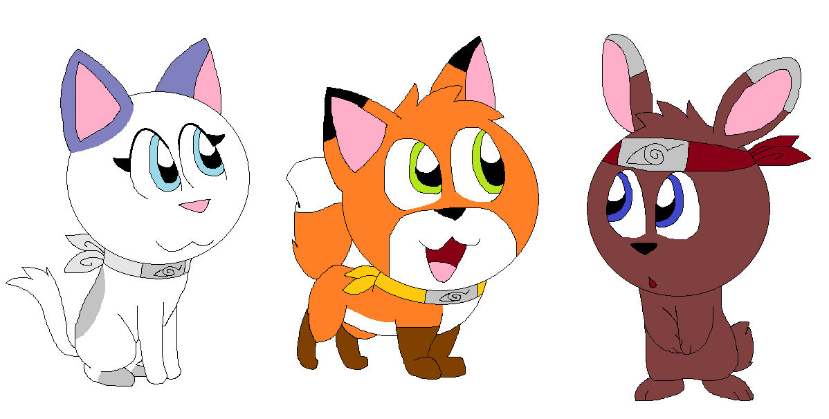 Team Ninja paws as chibi by LadyFeliz on DeviantArt