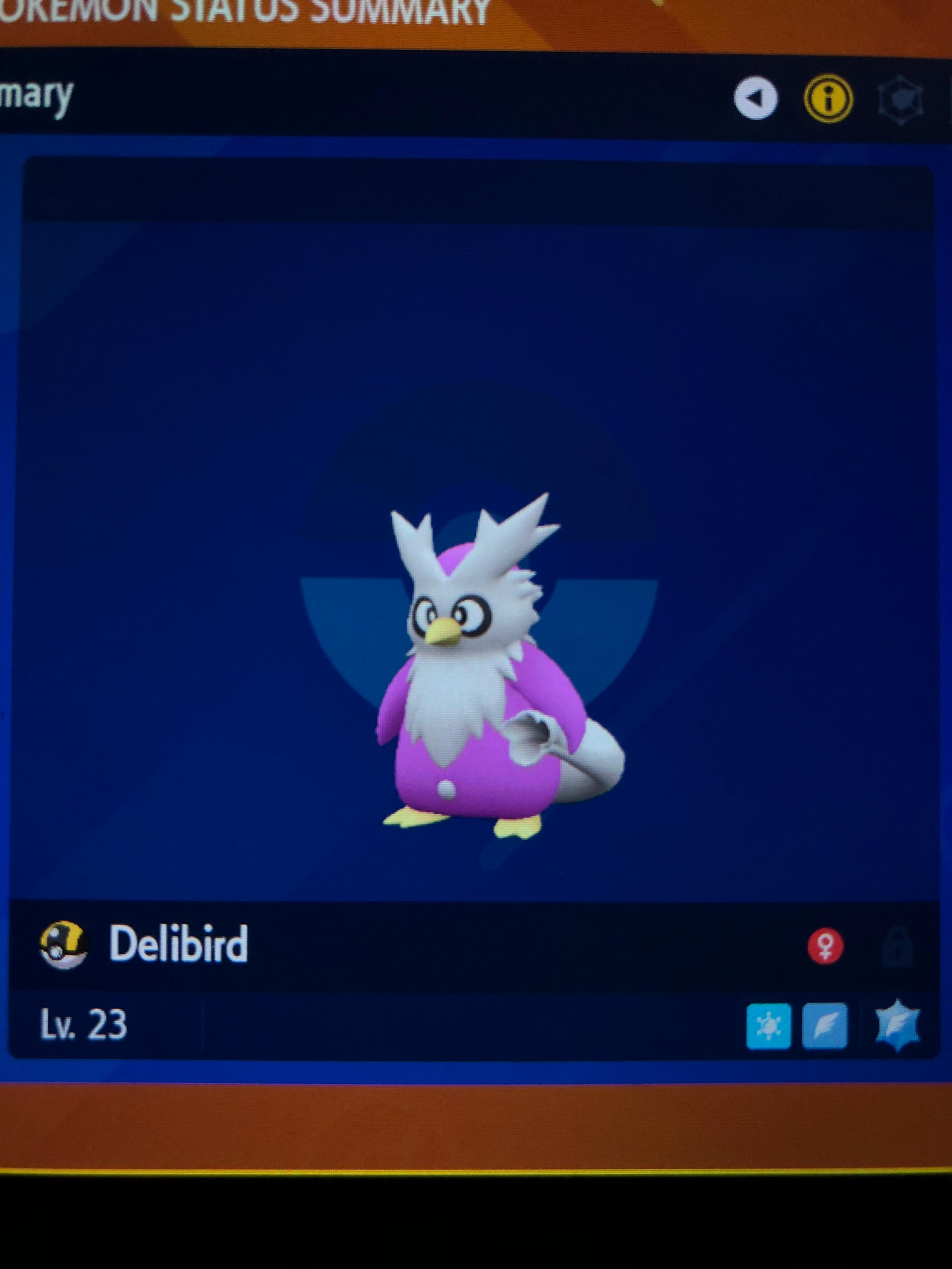 Shiny delibird by LadyFeliz on DeviantArt