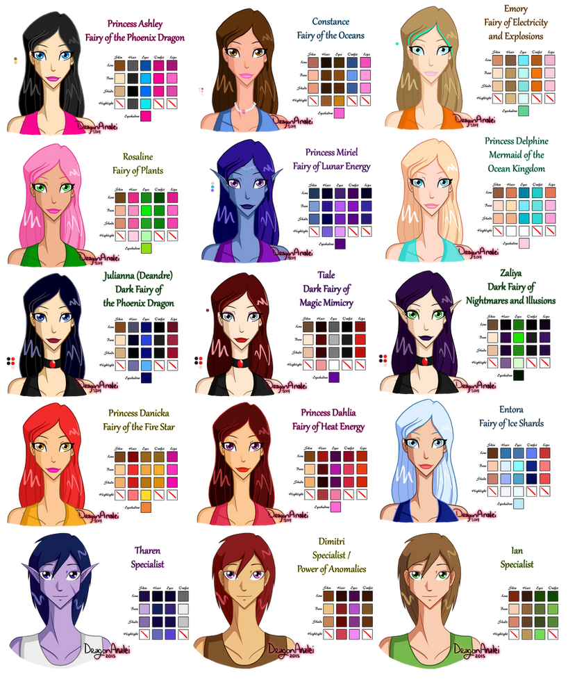 Random Color Oc Base OC Color Palettes by DragonAnalei on DeviantArt