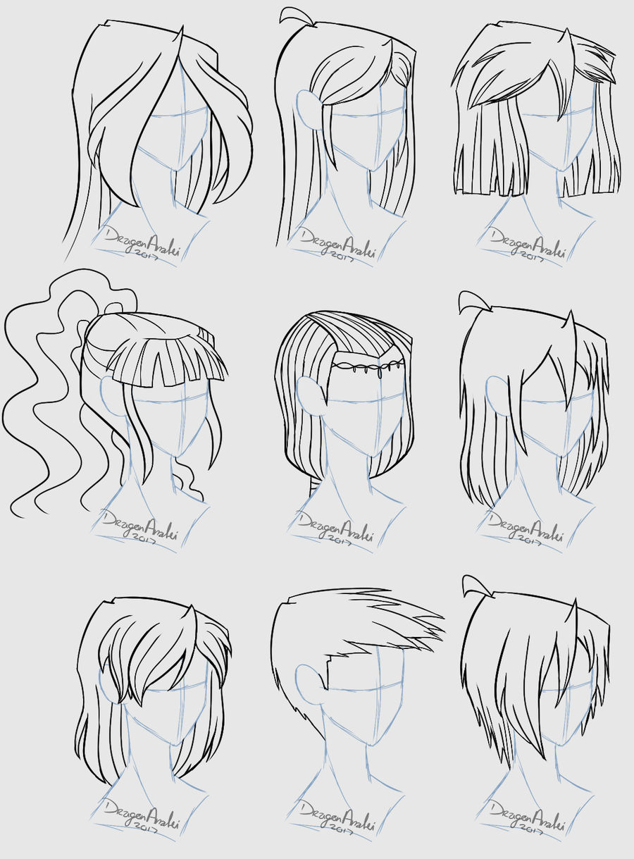 Anime hair style II by nyuhatter on DeviantArt