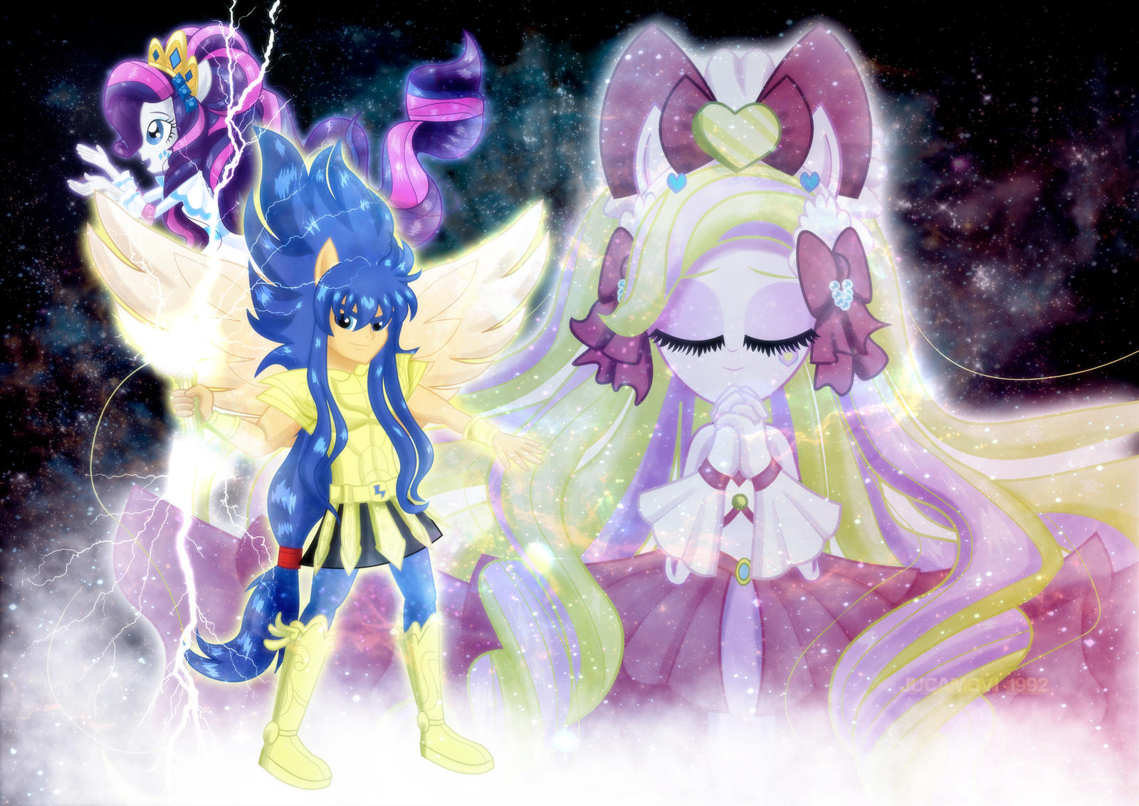 Divine Soldiers_Flash Sentry and Rarity by jucamovi1992 on DeviantArt