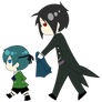 vector Ciel y Sebastian