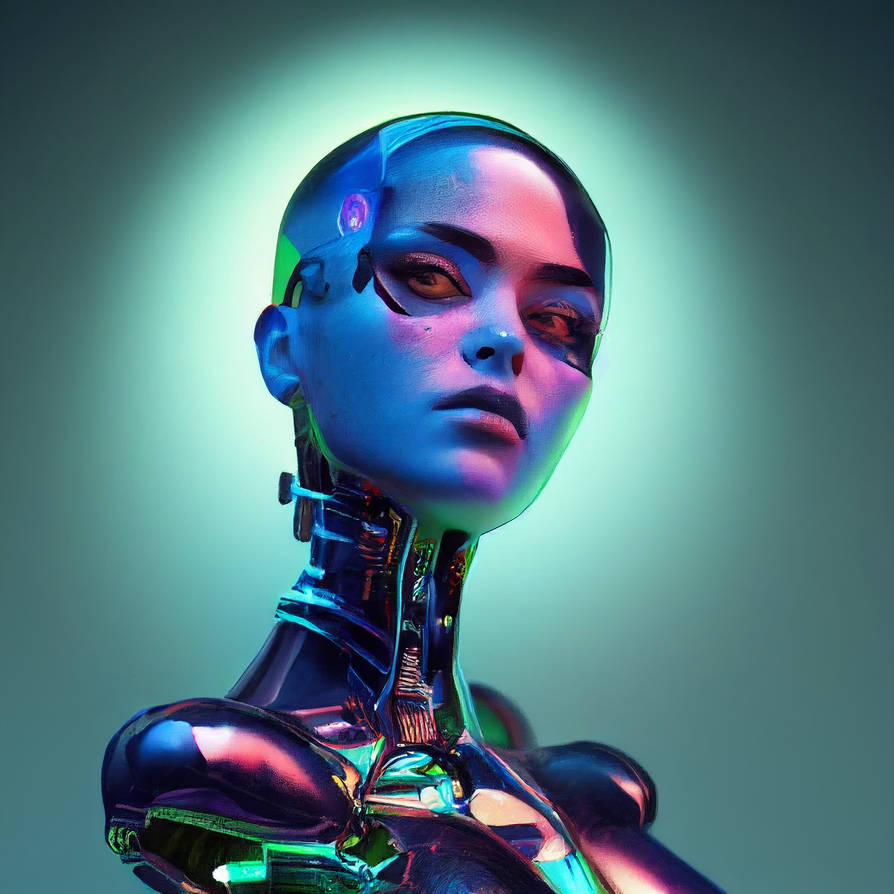 Cyborg Android Portrait by fahcup on DeviantArt