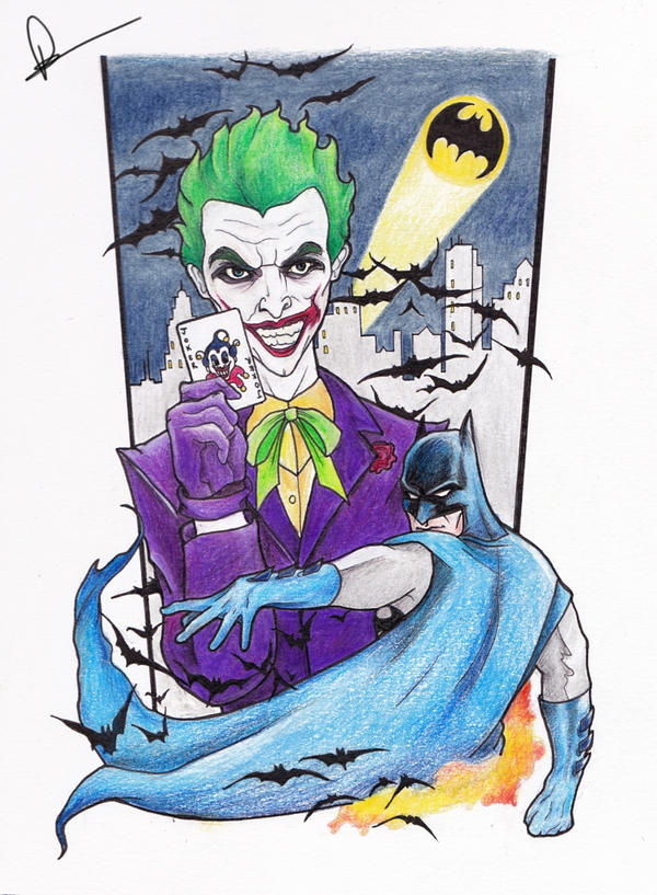 Batman and Joker Tattoo design by RobynTrower on DeviantArt