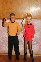 Captain Kirk and  Yeoman Janice Rand