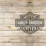 Harley-Davidson logo outline black