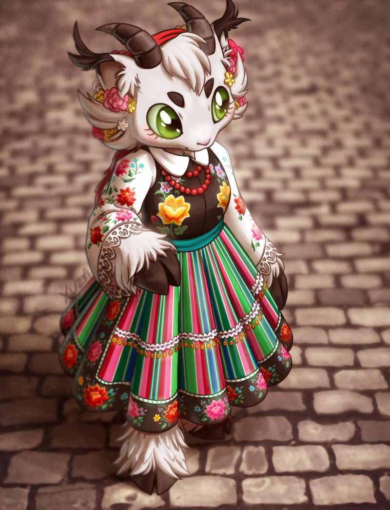 Folk Flowers by xuza