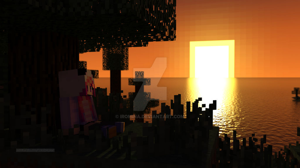Minecraft sunset By Iromina On DeviantArt minecraft-sunset-by-iromina-on-deviantart