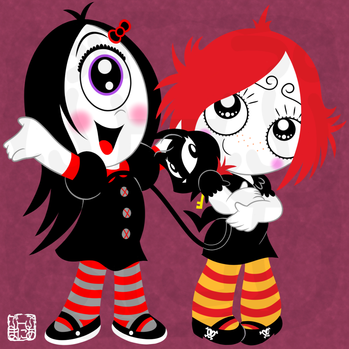 Ruby Gloom and Iris by boopmania on DeviantArt