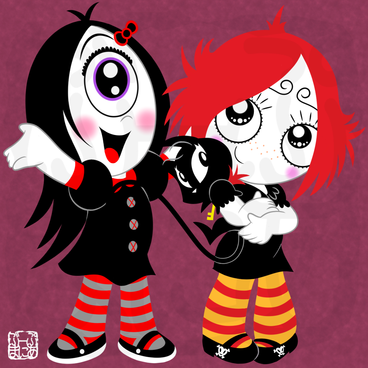 Ruby Gloom Train Ruby Gloom and Iris by boopmania on DeviantArt