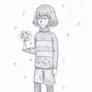 Frisk and Flowey UF . fun sketch