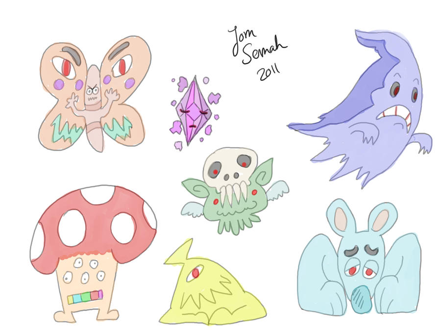 Random Monsters 2 by Polysics on DeviantArt