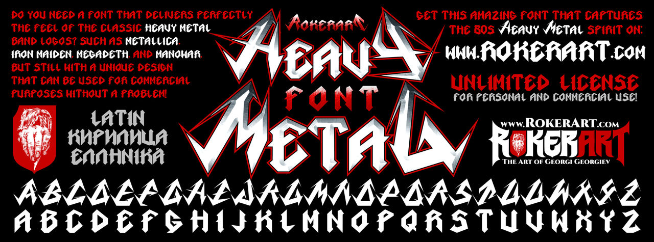 Heavy Metal Script Rpide Font-heavy-metal by RokerArtwork on DeviantArt