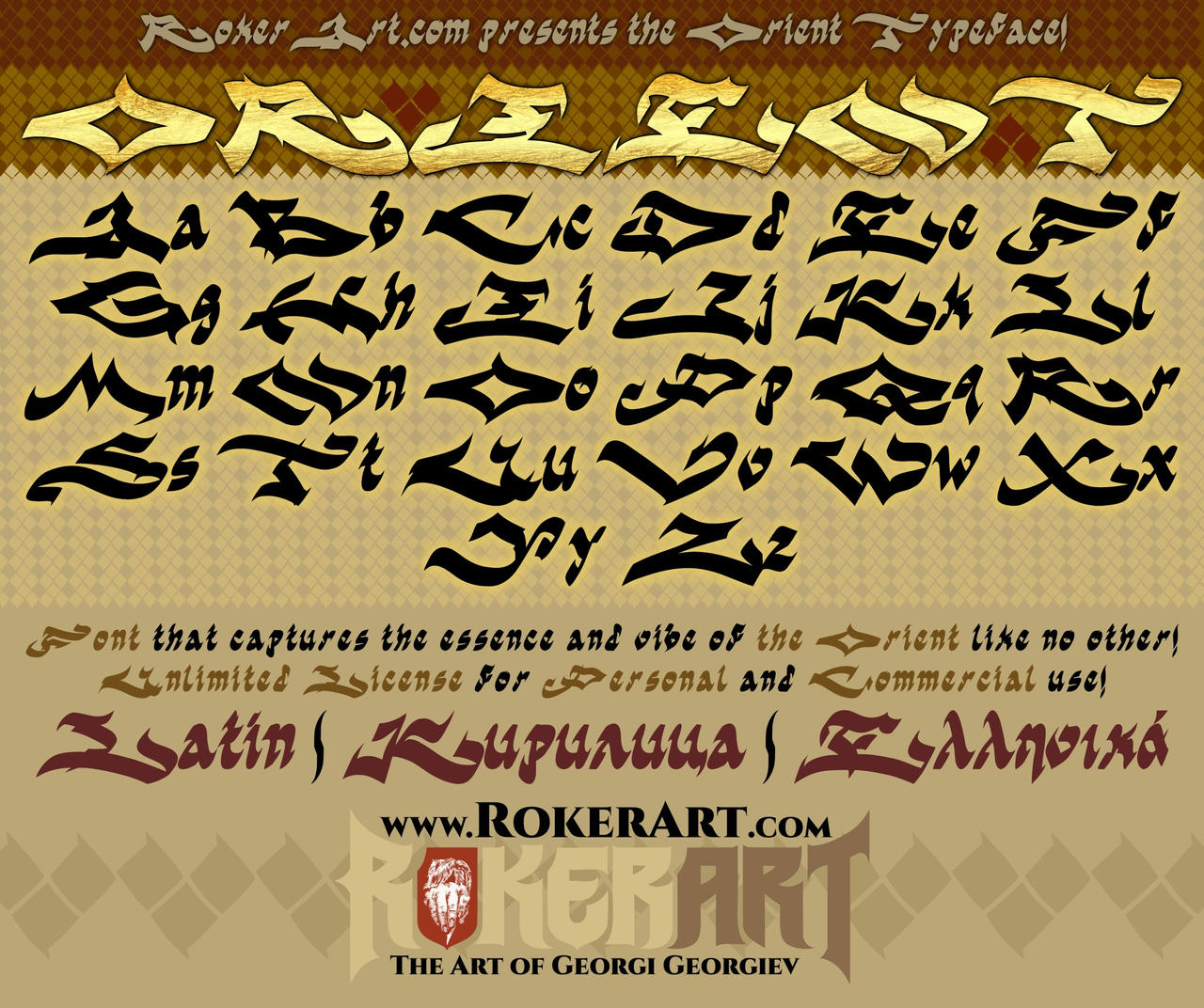 Font-typeface-orient by RokerArtwork on DeviantArt