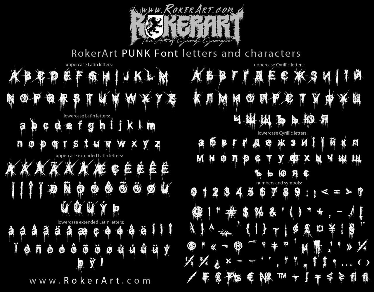 Punk-font-typeface by RokerArtwork on DeviantArt