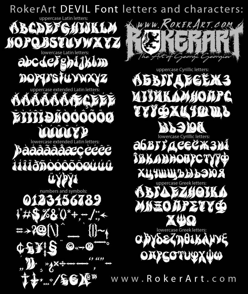 Devil-font-typeface by RokerArtwork on DeviantArt