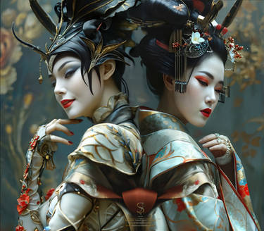 Multistar Geisha In the unity of everything by Szigi63 on DeviantArt