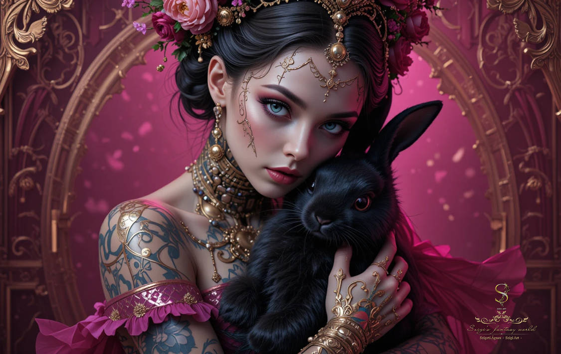 Dapper Black Rabbit Deviantart My beautiful black rabbit by Szigi63 on DeviantArt