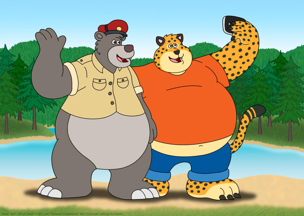 When Clawhauser Meets Baloo by napalmhonour on DeviantArt.
