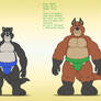 Sumo Canine Trio_Remade in my own artstyle