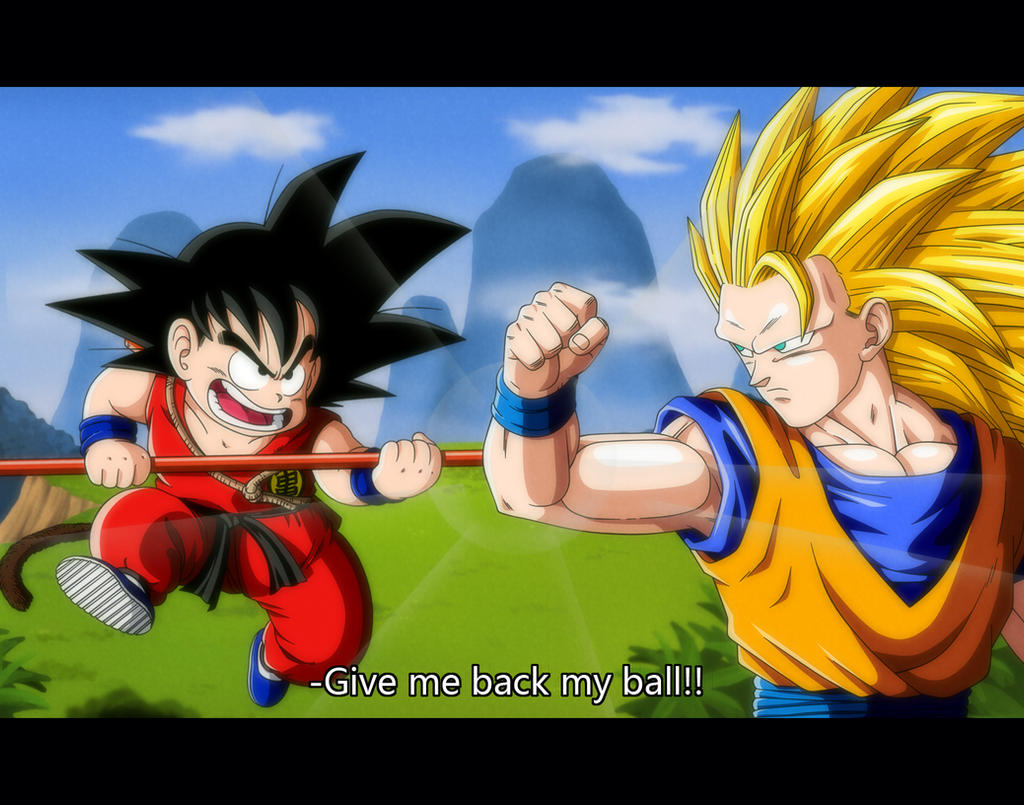 Kid Goku vs. Goku SSJ3 by orco05 on DeviantArt